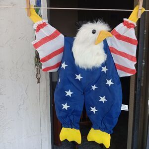 Bald Eagle July 4th Decorative  Wall Hanging USED Independence Day